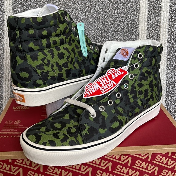 Vans Comfycush Sk8-Hi Leopard Cactus / Scarab MENS - Picture 9 of 16